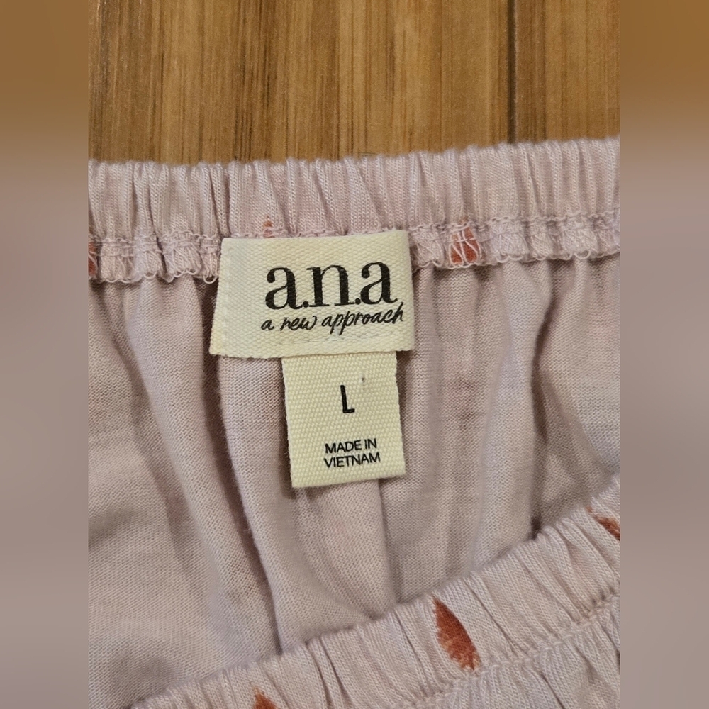 NWOT ANA Pink Patterned Top - Picture 5 of 8